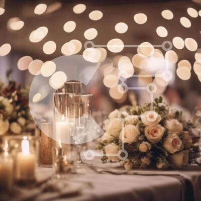 Intra Συλλεκτικό Ξύλινο Παζλ Plywood  4mm - Κομψή ρύθμιση τραπεζαρίας με κεριά και λουλούδια Σε Ξύλινο Κουτί - Διαστάσεις: 10x10 cm – 25 κομμάτια - Image 1