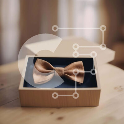 Intra Συλλεκτικό Ξύλινο Παζλ Plywood 4mm - Καφέ παπιγιόν σε ανοιχτό ξύλινο κουτί Σε Ξύλινο Κουτί - Διαστάσεις: 10x10 cm – 25 κομμάτια - Image 1