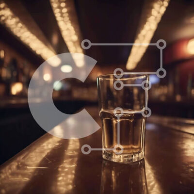 Intra Συλλεκτικό Ξύλινο Παζλ Plywood  4mm - Άδειο ποτήρι μπύρα στον πάγκο του μπαρ Σε Ξύλινο Κουτί - Διαστάσεις: 10x10 cm – 25 κομμάτια - Image 1