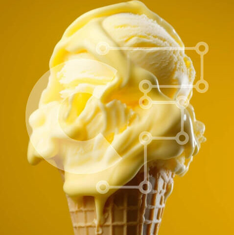 Intra Συλλεκτικό Ξύλινο Παζλ Plywood  4mm - Κοντινό πλάνο χωνάκι βάφλα παγωτού Σε Ξύλινο Κουτί - Διαστάσεις: 10x10 cm – 25 κομμάτια - Image 1