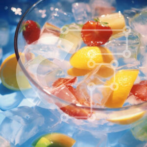 Intra Συλλεκτικό Ξύλινο Παζλ Plywood  4mm - Μπολ με φρούτα με παγάκια Σε Ξύλινο Κουτί - Διαστάσεις: 10x10 cm – 25 κομμάτια