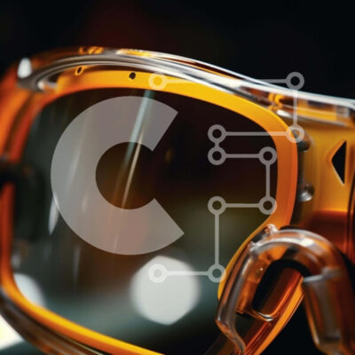 Intra Συλλεκτικό Ξύλινο Παζλ Plywood  4mm - Ζωντανά πορτοκαλί γυαλιά Σε Ξύλινο Κουτί - Διαστάσεις: 10x10 cm – 25 κομμάτια - Image 1