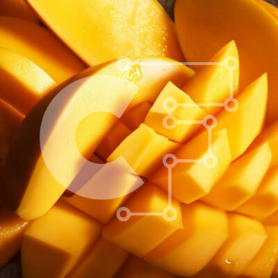 Intra Συλλεκτικό Ξύλινο Παζλ Plywood 4mm - Φρεσκοκομμένα μάνγκο Σε Ξύλινο Κουτί - Διαστάσεις: 10x10 cm – 25 κομμάτια - Image 1