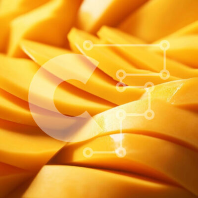 Intra Συλλεκτικό Ξύλινο Παζλ Plywood  4mm - Κοντινό πλάνο από φρέσκες κίτρινες φέτες μάνγκο Σε Ξύλινο Κουτί - Διαστάσεις: 10x10 cm – 25 κομμάτια - Image 1