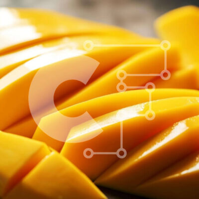 Intra Συλλεκτικό Ξύλινο Παζλ Plywood  4mm - Στοίβα από φρέσκες φέτες μάνγκο Σε Ξύλινο Κουτί - Διαστάσεις: 10x10 cm – 25 κομμάτια - Image 1