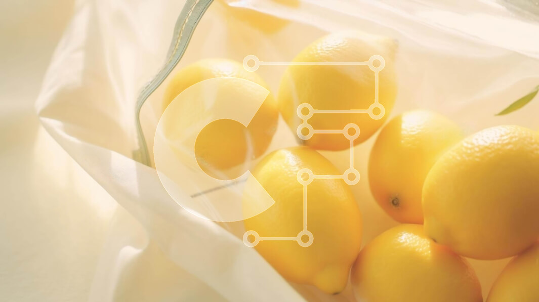 Intra Συλλεκτικό Ξύλινο Παζλ Plywood  4mm - Τσάντα με κίτρινα λεμόνια με πράσινα φύλλα Σε Ξύλινο Κουτί - Διαστάσεις: 10x10 cm – 25 κομμάτια