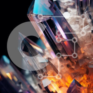 Intra Συλλεκτικό Ξύλινο Παζλ Plywood  4mm - Συστάδα Κρυστάλλων και Ορυκτών Σε Ξύλινο Κουτί - Διαστάσεις: 10x10 cm – 25 κομμάτια