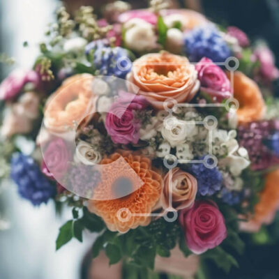 Intra Συλλεκτικό Ξύλινο Παζλ Plywood 4mm - Πολύχρωμο μπουκέτο λουλουδιών για ειδικές περιστάσεις Σε Ξύλινο Κουτί - Διαστάσεις: 10x10 cm – 25 κομμάτια - Image 1