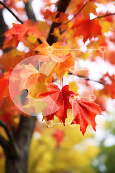 Intra Συλλεκτικό Ξύλινο Παζλ Plywood  4mm - Φθινοπωρινό δέντρο με φύλλα που πέφτουν Σε Ξύλινο Κουτί - Διαστάσεις: 10x10 cm – 25 κομμάτια