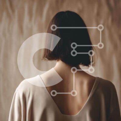 Intra Συλλεκτικό Ξύλινο Παζλ Plywood  4mm - Κομψή πίσω όψη μιας γυναίκας Σε Ξύλινο Κουτί - Διαστάσεις: 10x10 cm – 25 κομμάτια - Image 1