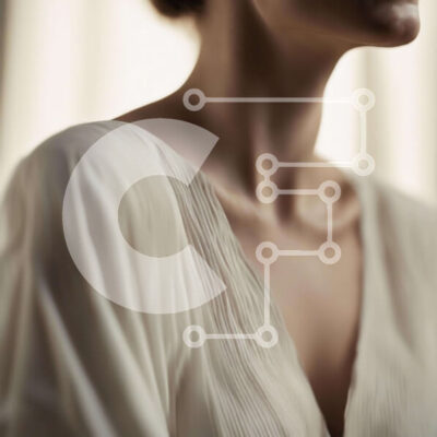 Intra Συλλεκτικό Ξύλινο Παζλ Plywood  4mm - Κομψή γυναίκα με λευκή μπλούζα Σε Ξύλινο Κουτί - Διαστάσεις: 10x10 cm – 25 κομμάτια - Image 1