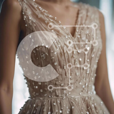 Intra Συλλεκτικό Ξύλινο Παζλ Plywood  4mm - Γυναίκα με μπεζ φόρεμα με πούλιες Σε Ξύλινο Κουτί - Διαστάσεις: 10x10 cm – 25 κομμάτια - Image 1