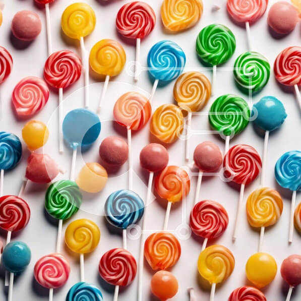 Intra Συλλεκτικό Ξύλινο Παζλ Plywood  4mm - Σύνθεση πολύχρωμα γλειφιτζούρια Σε Ξύλινο Κουτί - Διαστάσεις: 10x10 cm – 25 κομμάτια