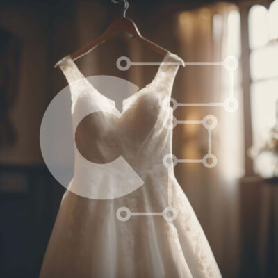 Intra Συλλεκτικό Ξύλινο Παζλ Plywood 4mm - Λευκό νυφικό σε ένα άδειο δωμάτιο Σε Ξύλινο Κουτί - Διαστάσεις: 10x10 cm – 25 κομμάτια - Image 1