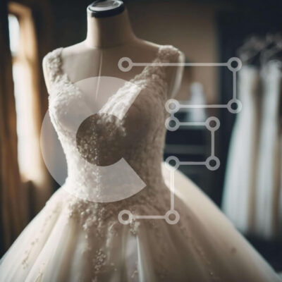 Intra Συλλεκτικό Ξύλινο Παζλ Plywood  4mm - Επίδειξη νυφικών Σε Ξύλινο Κουτί - Διαστάσεις: 10x10 cm – 25 κομμάτια - Image 1