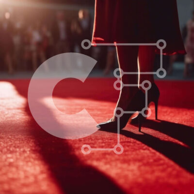 Intra Συλλεκτικό Ξύλινο Παζλ Plywood  4mm - Γυναίκα με ψηλά τακούνια στο κόκκινο χαλί σε εκδήλωση μόδας Σε Ξύλινο Κουτί - Διαστάσεις: 10x10 cm – 25 κομμάτια - Image 1