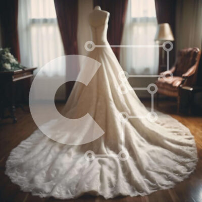 Intra Συλλεκτικό Ξύλινο Παζλ Plywood  4mm - Λευκό νυφικό σε μανεκέν Σε Ξύλινο Κουτί - Διαστάσεις: 10x10 cm – 25 κομμάτια - Image 1