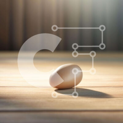 Intra Συλλεκτικό Ξύλινο Παζλ Plywood  4mm - Αυγό σε ξύλινο τραπέζι Σε Ξύλινο Κουτί - Διαστάσεις: 10x10 cm – 25 κομμάτια - Image 1