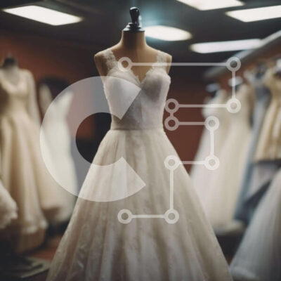 Intra Συλλεκτικό Ξύλινο Παζλ Plywood  4mm - Εμφάνιση νυφικών σε μανεκέν Σε Ξύλινο Κουτί - Διαστάσεις: 10x10 cm – 25 κομμάτια - Image 1