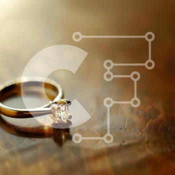 Intra Συλλεκτικό Ξύλινο Παζλ Plywood  4mm - Πολυτελής χρυσή βέρα σε καφέ τραπέζι Σε Ξύλινο Κουτί - Διαστάσεις: 10x10 cm – 25 κομμάτια - Image 1