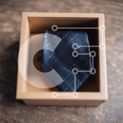 Intra Συλλεκτικό Ξύλινο Παζλ Plywood  4mm - Γραβάτα  Σε Ξύλινο Κουτί Σε Ξύλινο Κουτί - Διαστάσεις: 10x10 cm – 25 κομμάτια - Image 1