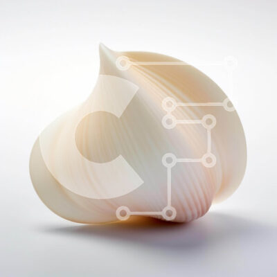 Intra Συλλεκτικό Ξύλινο Παζλ Plywood  4mm - Μονό λευκό σκόρδο Σε Ξύλινο Κουτί - Διαστάσεις: 10x10 cm – 25 κομμάτια - Image 1