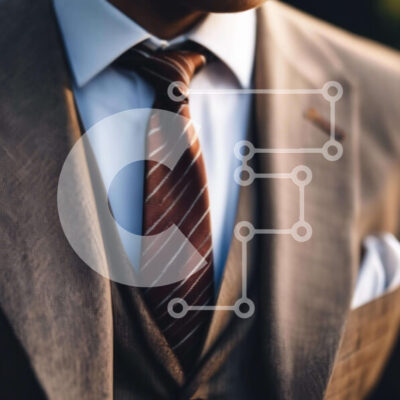 Intra Συλλεκτικό Ξύλινο Παζλ Plywood 4mm - Κομψός άντρας με καφέ κοστούμι και γραβάτα Σε Ξύλινο Κουτί - Διαστάσεις: 10x10 cm – 25 κομμάτια - Image 1