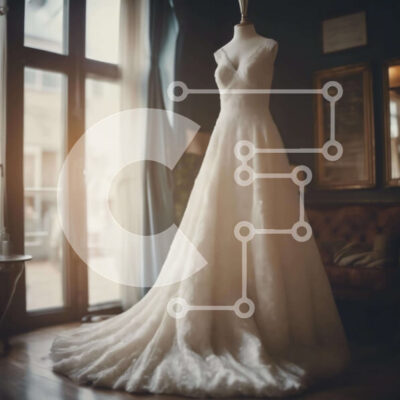 Intra Συλλεκτικό Ξύλινο Παζλ Plywood  4mm - Νυφικό μανεκέν στην οθόνη στο φωτεινό δωμάτιο Σε Ξύλινο Κουτί - Διαστάσεις: 10x10 cm – 25 κομμάτια - Image 1