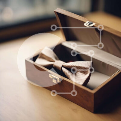 Intra Συλλεκτικό Ξύλινο Παζλ Plywood 4mm - Καφέ παπιγιόν Σε Ξύλινο Κουτί Σε Ξύλινο Κουτί - Διαστάσεις: 10x10 cm – 25 κομμάτια - Image 1