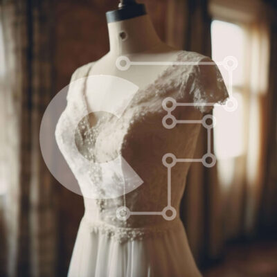 Intra Συλλεκτικό Ξύλινο Παζλ Plywood  4mm - Κομψό λευκό φόρεμα σε μανεκέν Σε Ξύλινο Κουτί - Διαστάσεις: 10x10 cm – 25 κομμάτια - Image 1