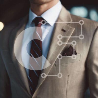 Intra Συλλεκτικό Ξύλινο Παζλ Plywood 4mm - Κομψός άνδρας με μαύρισμα στολή και κόκκινη γραβάτα Σε Ξύλινο Κουτί - Διαστάσεις: 10x10 cm – 25 κομμάτια - Image 1