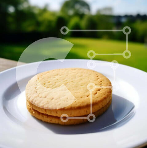 Intra Συλλεκτικό Ξύλινο Παζλ Plywood 4mm - Τραπεζαρία σε εξωτερικό χώρο με δύο μπισκότα Σε Ξύλινο Κουτί - Διαστάσεις: 10x10 cm – 25 κομμάτια - Image 1