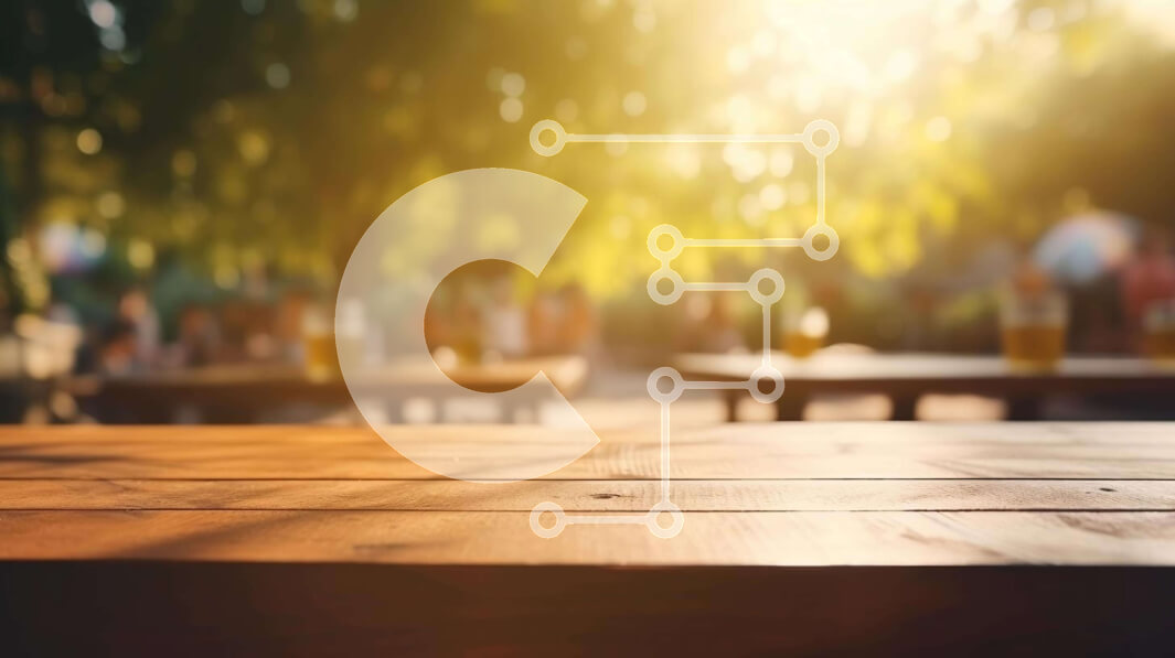 Intra Συλλεκτικό Ξύλινο Παζλ Plywood  4mm - Τραπεζαρία εξωτερικού χώρου με ξύλινο τραπέζι και ποτήρια μπύρας Σε Ξύλινο Κουτί - Διαστάσεις: 10x10 cm – 25 κομμάτια