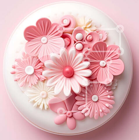 Intra Συλλεκτικό Ξύλινο Παζλ Plywood  4mm - Κέικ με κουμπιά Σε Ξύλινο Κουτί - Διαστάσεις: 10x10 cm – 25 κομμάτια - Image 1