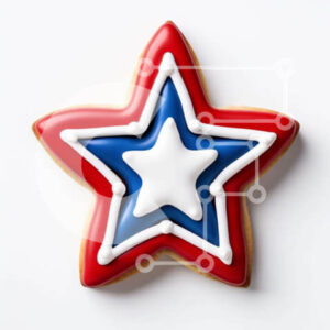 Intra Συλλεκτικό Ξύλινο Παζλ Plywood  4mm - Πατριωτικό μπισκότο σε σχήμα αστεριού Σε Ξύλινο Κουτί - Διαστάσεις: 10x10 cm – 25 κομμάτια