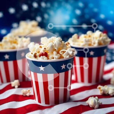 Intra Συλλεκτικό Ξύλινο Παζλ Plywood  4mm - Πατριωτικά κύπελλα ποπ κορν Σε Ξύλινο Κουτί - Διαστάσεις: 10x10 cm – 25 κομμάτια - Image 1