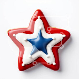 Intra Συλλεκτικό Ξύλινο Παζλ Plywood  4mm - Πατριωτικό μπισκότο σε σχήμα αστεριού Σε Ξύλινο Κουτί - Διαστάσεις: 10x10 cm – 25 κομμάτια