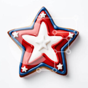 Intra Συλλεκτικό Ξύλινο Παζλ Plywood  4mm - Πατριωτικό μπισκότο σε σχήμα αστεριού Σε Ξύλινο Κουτί - Διαστάσεις: 10x10 cm – 25 κομμάτια