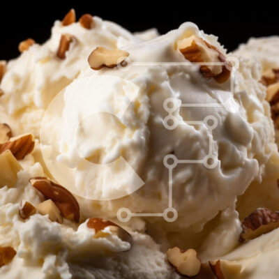 Intra Συλλεκτικό Ξύλινο Παζλ Plywood  4mm - Επιδόρπιο παγωτό με ξηρούς καρπούς και σαντιγί Σε Ξύλινο Κουτί - Διαστάσεις: 10x10 cm – 25 κομμάτια - Image 1