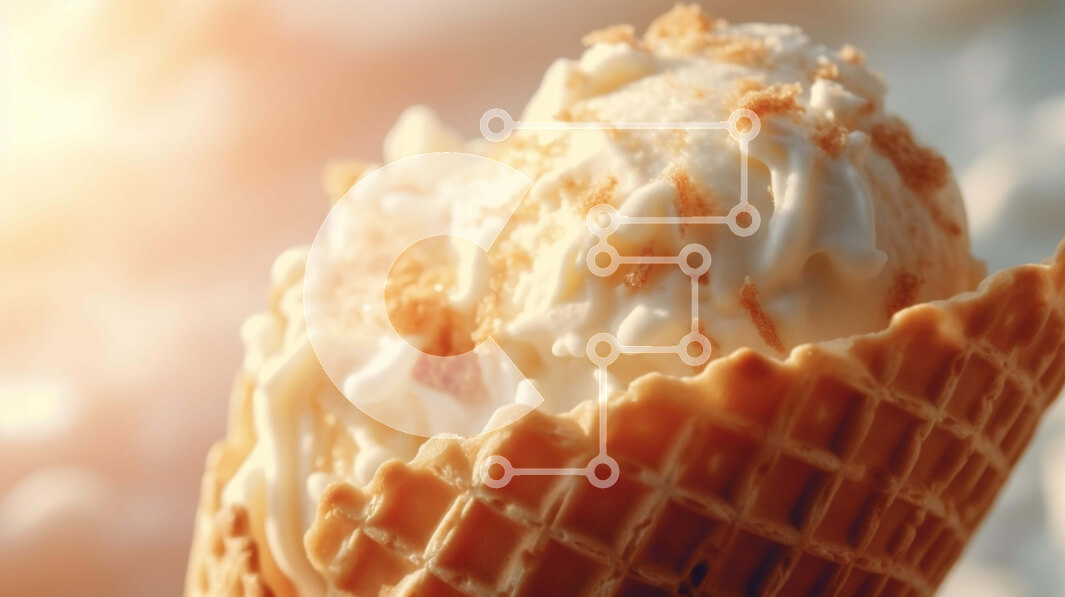 Intra Συλλεκτικό Ξύλινο Παζλ Plywood  4mm - Κοντινό πλάνο του κώνου βάφλα παγωτού Σε Ξύλινο Κουτί - Διαστάσεις: 10x10 cm – 25 κομμάτια