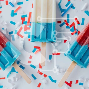 Intra Συλλεκτικό Ξύλινο Παζλ Plywood  4mm - Πολύχρωμα Popsicles για Πατριωτικές εκδηλώσεις Σε Ξύλινο Κουτί - Διαστάσεις: 10x10 cm – 25 κομμάτια - Image 1