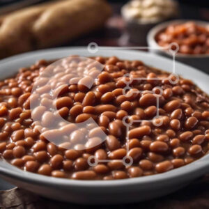 Intra Συλλεκτικό Ξύλινο Παζλ Plywood  4mm - Φασόλια φούρνου με ψωμί και κουτάλια Σε Ξύλινο Κουτί - Διαστάσεις: 10x10 cm – 25 κομμάτια