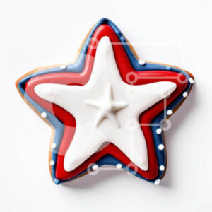 Intra Συλλεκτικό Ξύλινο Παζλ Plywood  4mm - Πατριωτικό μπισκότο σε σχήμα αστεριού Σε Ξύλινο Κουτί - Διαστάσεις: 10x10 cm – 25 κομμάτια
