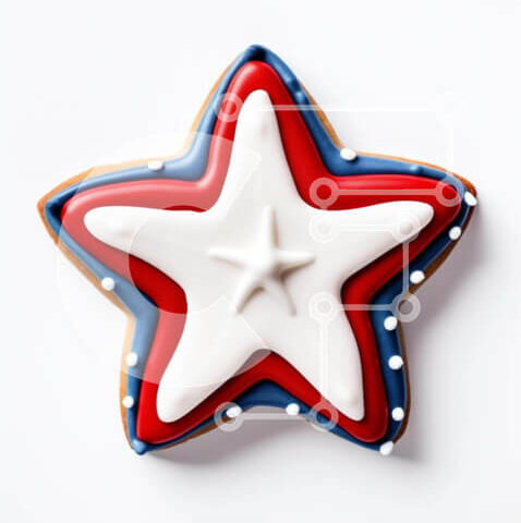 Intra Συλλεκτικό Ξύλινο Παζλ Plywood 4mm - Πατριωτικό μπισκότο σε σχήμα αστεριού Σε Ξύλινο Κουτί - Διαστάσεις: 10x10 cm – 25 κομμάτια - Image 1