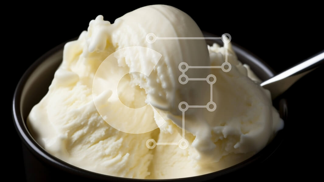 Intra Συλλεκτικό Ξύλινο Παζλ Plywood  4mm - Φλιτζάνι παγωτό με κουτάλι σε μαύρο φόντο Σε Ξύλινο Κουτί - Διαστάσεις: 10x10 cm – 25 κομμάτια