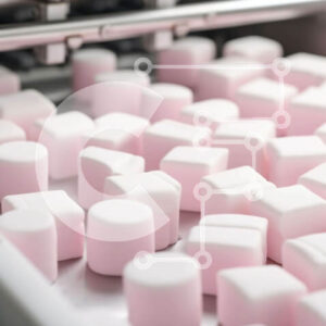 Intra Συλλεκτικό Ξύλινο Παζλ Plywood  4mm - Μηχανή Παραγωγής Marshmallow σε Ροζ και Λευκό Σε Ξύλινο Κουτί - Διαστάσεις: 10x10 cm – 25 κομμάτια