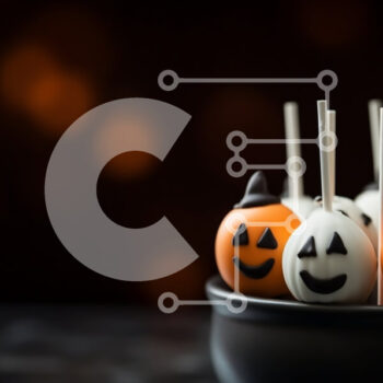 Intra Συλλεκτικό Ξύλινο Παζλ Plywood  4mm - Halloween Cake Pops με Πρόσωπα κολοκύθας Σε Ξύλινο Κουτί - Διαστάσεις: 10x10 cm – 25 κομμάτια - Image 1