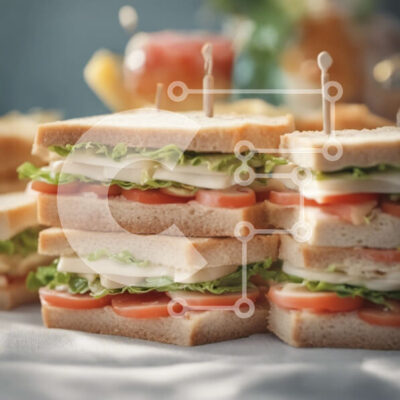 Intra Συλλεκτικό Ξύλινο Παζλ Plywood  4mm - Στοίβα από σάντουιτς με διάφορες γεμίσεις Σε Ξύλινο Κουτί - Διαστάσεις: 10x10 cm – 25 κομμάτια - Image 1