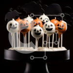 Intra Συλλεκτικό Ξύλινο Παζλ Plywood  4mm – Cake Pops με θέμα το Halloween με πρόσωπα κολοκύθας και φαντάσματα Σε Ξύλινο Κουτί – Διαστάσεις: 10×10 cm – 25 κομμάτια