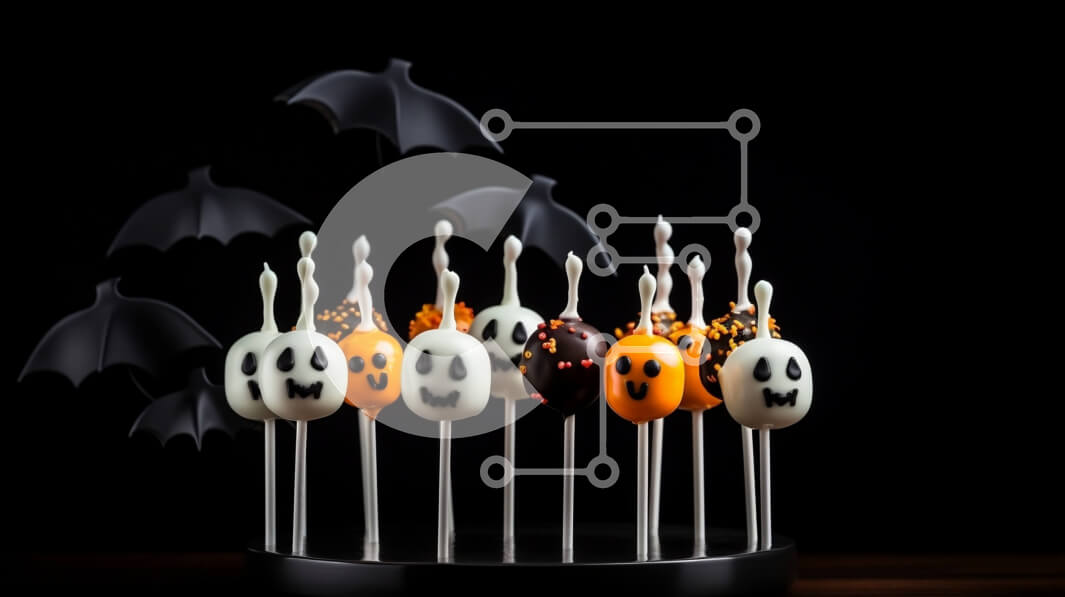 Intra Συλλεκτικό Ξύλινο Παζλ Plywood  4mm - Cake Pops and Cupcakes με θέμα το Halloween Σε Ξύλινο Κουτί - Διαστάσεις: 10x10 cm – 25 κομμάτια